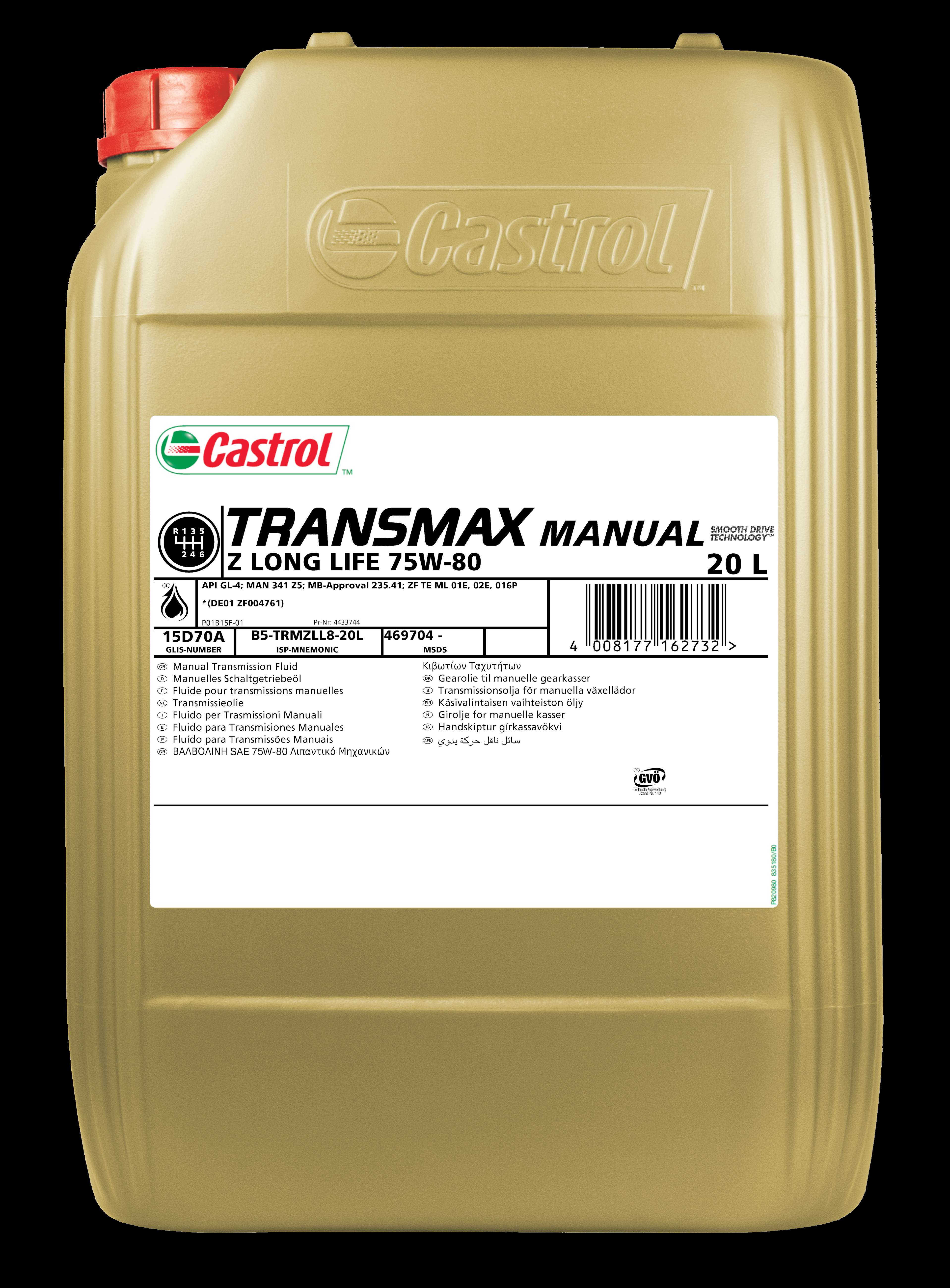 Castrol TRANSMAX Manual Z Long Life 75W-80
