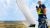 Engineer stood on a wind turbine